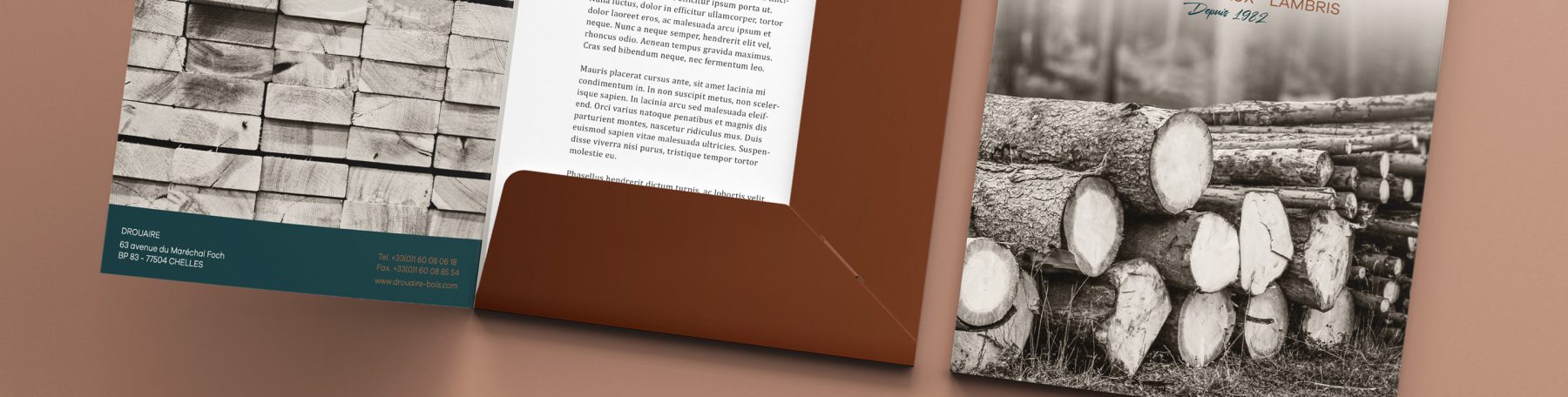 Création et impression de chemises à rabat - Imprimerie